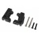 Caster blocks (c-hubs), extreme heavy duty, black (left & right)/ 3x2