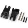 Carriers, stub axle, rear, extreme heavy duty, black (left & right)/
