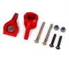 Steering blocks, extreme heavy duty, red (left & right)/ 3x26mm hinge