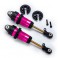 Shocks, GTR long pink-anodized, PTFE-coated bodies with TiN shafts (f