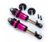 Shocks, GTR long pink-anodized, PTFE-coated bodies with TiN shafts (f