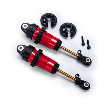 Shocks, GTR long red-anodized, PTFE-coated bodies with TiN shafts (fu