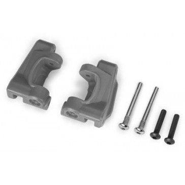 Caster blocks (c-hubs), extreme heavy duty, gray (left & right)/ 3x26