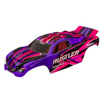 Body, Rustler (also fits Rustler VXL), pink (painted, decals applied)