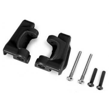 Caster blocks (c-hubs), extreme heavy duty, black (left & right)/ 3x2