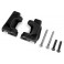 Caster blocks (c-hubs), extreme heavy duty, black (left & right)/ 3x2