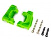 Caster blocks (c-hubs), extreme heavy duty, green (left & right)/ 3x2