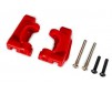 Caster blocks (c-hubs), extreme heavy duty, red (left & right)/ 3x26m