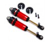 Shocks, GTR xx-long red-anodized, PTFE-coated bodies with TiN shafts