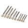 Suspension pin set, extreme heavy duty, complete (front and rear) (2.