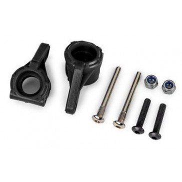 Steering blocks, extreme heavy duty, black (left & right)/ 3x26mm hin