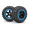 Slyder MT Wheels/Tires Assembled (Black/Blue)