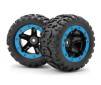 Slyder MT Wheels/Tires Assembled (Black/Blue)