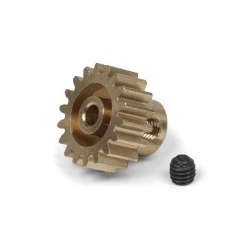 18T Brass Pinion Gear (0.8 M / 32DP 3.175 Shaft)