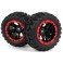 Slyder MT Wheels/Tires Assembled (Black/Red)