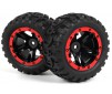 Slyder MT Wheels/Tires Assembled (Black/Red)