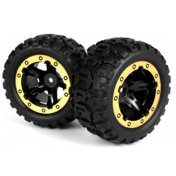 Slyder MT Wheels/Tires Assembled (Black/Gold)