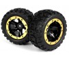 Slyder MT Wheels/Tires Assembled (Black/Gold)