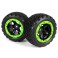 Slyder ST Wheels/Tires Assembled (Black/Green)