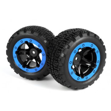 Slyder ST Wheels/Tires Assembled (Black/Blue)