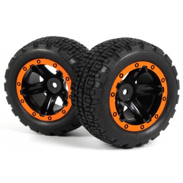 Slyder ST Wheels/Tires Assembled (Black/Orange)