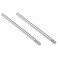 Shock shafts, steel, chrome finish (xx-long) (2)