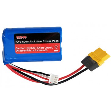 7.4V 800MAH LI-ION PACK WITH DEANS CONNECTOR