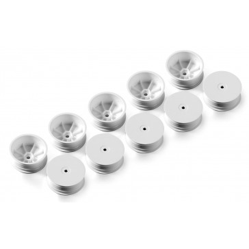 4WD FRONT WHEEL AERODISK WITH 12MM HEX IFMAR - WHITE - HARD (10)