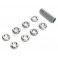 DISC.. Spektrum Radio Silver Switch Nuts (8) & Wrench