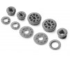 LOW FRICTION COMPOSITE BELT PULLEY SET - GRAPHITE