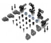 ALU STEERING BLOCKS & C-HUBS WITH BACKSTOP - SET