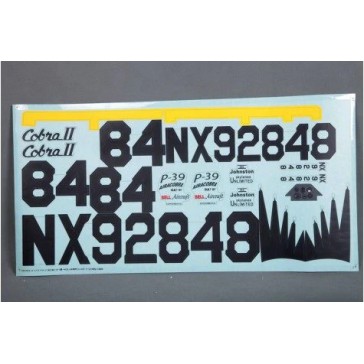 980mm P-39 Racing High Speed - Decal sheet