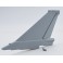 64mm J-10 - Vertical Stabilizer (Grey)