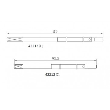 EMO straight axle rear axle