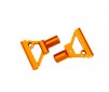 Suspension arms, lower, front, 6061-T6 aluminum (orange-anodized) (le