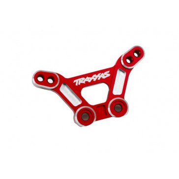 Shock tower, front, 6061-T6 aluminum (red-anodized)/ 3x15mm BCS (with