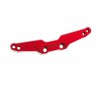 Shock tower, rear, 6061-T6 aluminum (red-anodized)/ 3x15mm BCS (with