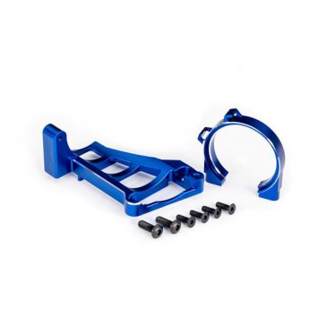 Motor mounts (front & rear) (blue-anodized 6061-T6 aluminum)/ 3x10mm