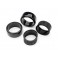 Tires, 1.9" Drift (1 dot, hard, rough surfaces) (rear) (2)/ rubber in