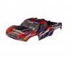 Body, Slash 4X4 (also fits Slash VXL & Slash 2WD), red (painted, deca