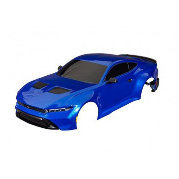 Body, Ford Mustang, complete (blue) (painted, decals applied) (includ