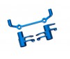 Steering bellcranks, drag link (blue-anodized 6061-T6 aluminum)/ 5x8x