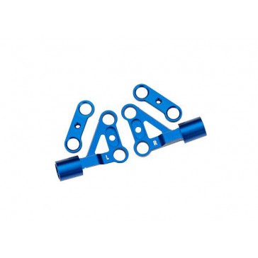 Suspension arms, upper, front, 6061-T6 aluminum (blue-anodized) (left