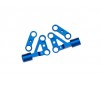 Suspension arms, upper, front, 6061-T6 aluminum (blue-anodized) (left