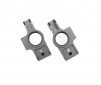 Carriers, stub axle, 6061-T6 aluminum (gray-anodized), left & right/