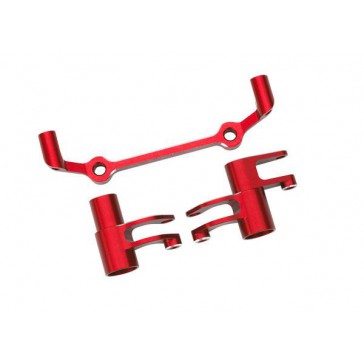 Steering bellcranks, drag link (red-anodized 6061-T6 aluminum)/ 5x8x2