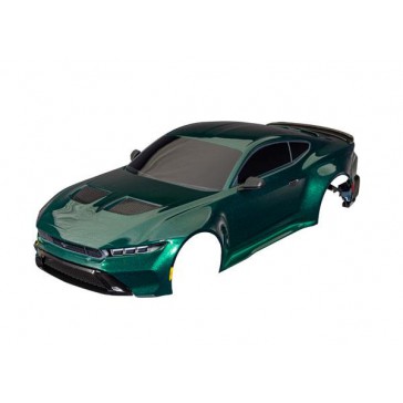 Body, Ford Mustang, complete (green) (painted, decals applied) (inclu