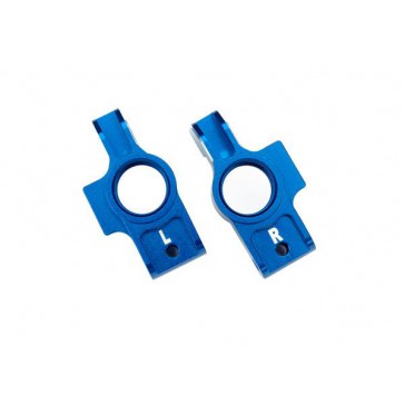 Carriers, stub axle, 6061-T6 aluminum (blue-anodized), (left & right)