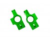 Carriers, stub axle, 6061-T6 aluminum (green-anodized) (left & right)