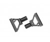 Suspension arms, lower, front, 6061-T6 aluminum (gray-anodized) (left